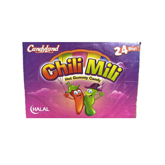 Chili Mili Hot Gummy Candy Halal 24Bags