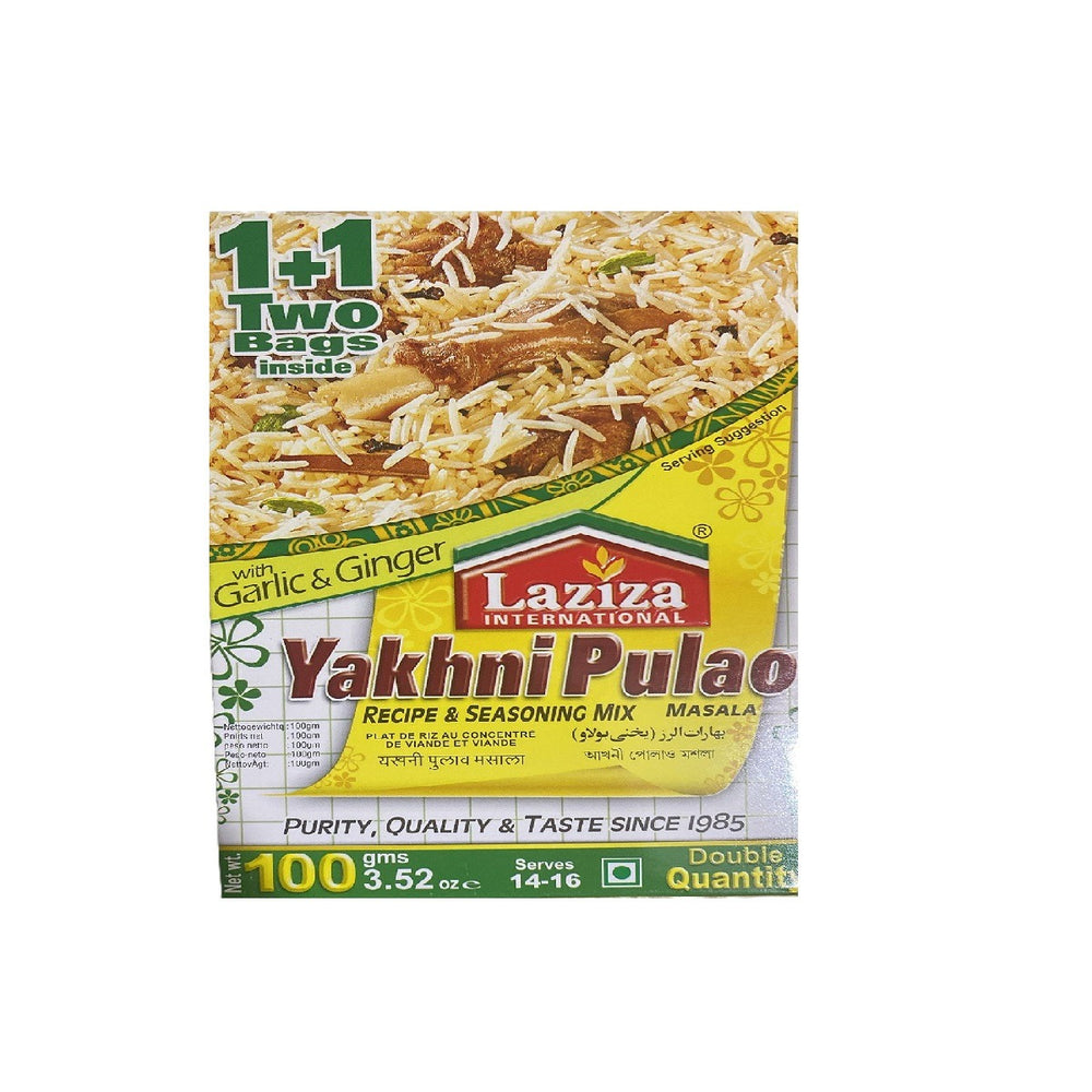 Laziza Yakhni Pulao Masala With Garlic Ginger Spice Mix 100 Grams 2 79