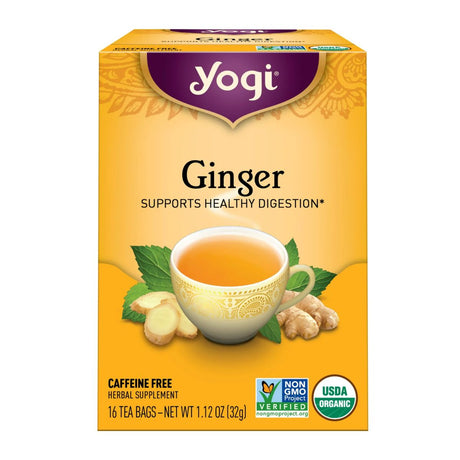 Buy yogi Ginger Tea Bags Online | Singh Cart