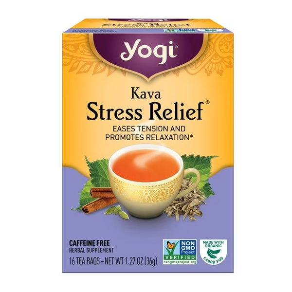 Buy Yogi Kava Stress Relief 16 Tea Bags | Singh Cart