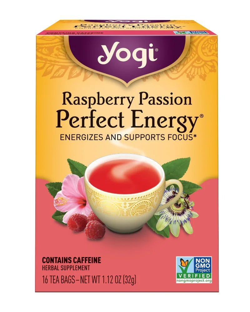 Buy  Yogi Raspberry Passion Perfect Energy - 16 Tea Bags | Singh Cart