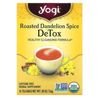 Buy Yogi Roasted Dandelion Spice DeTox 16 Tea Bags | Singh Cart