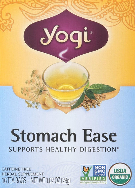 Buy Yogi Stomach Ease 16 Tea Bags | Singh Cart