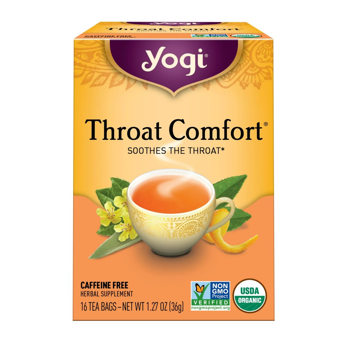 Buy Yogi Throat Comfort Tea Bags | Singh Cart