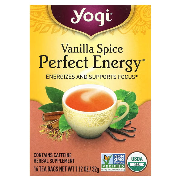 Buy Yogi Vanilla Spice Perfect Energy Tea Bags | Singh Cart