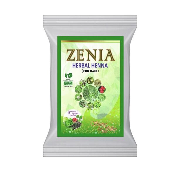 Zenia Herbal Henna For Hair Goodness Of 12 Unique Herbs 100 G 3 5 Oz