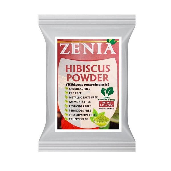 Zenia Hibiscus Powder 100 Natural 50 G 1 75 Oz