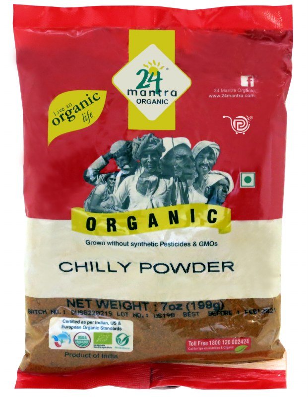 24 Mantra Organic Chilly Powder - Singh Cart