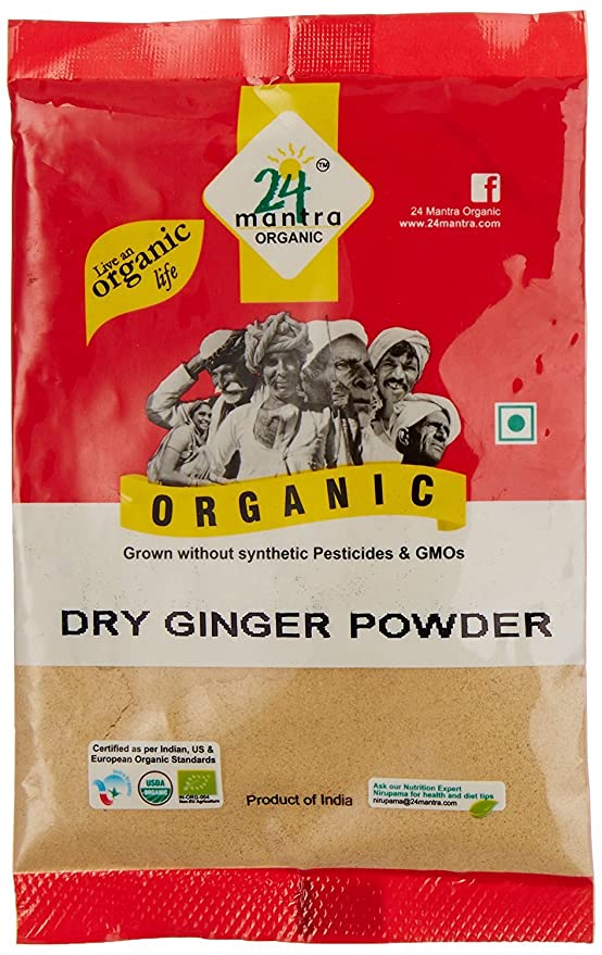 24 Mantra Organic Dry Ginger Powder - Singh Cart