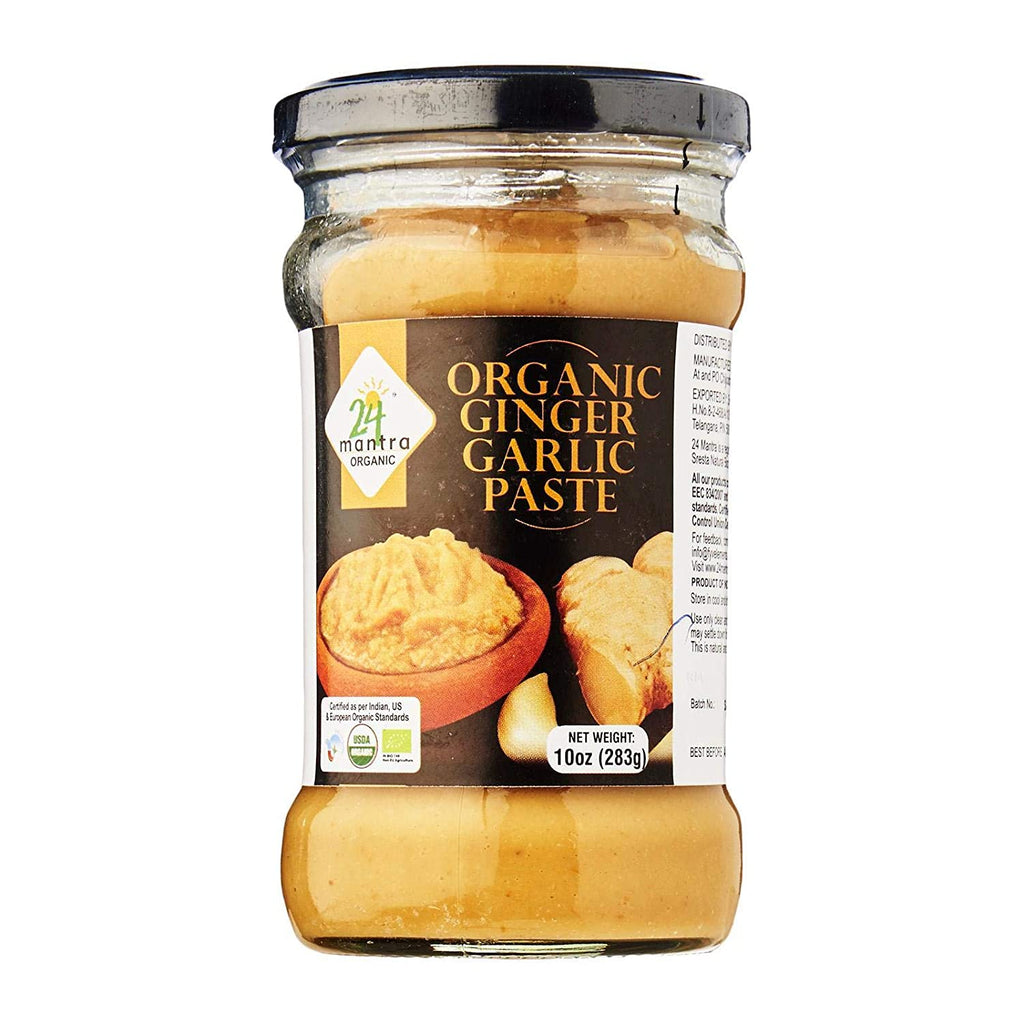 24 Mantra Organic Ginger Garlic Paste - Singh Cart