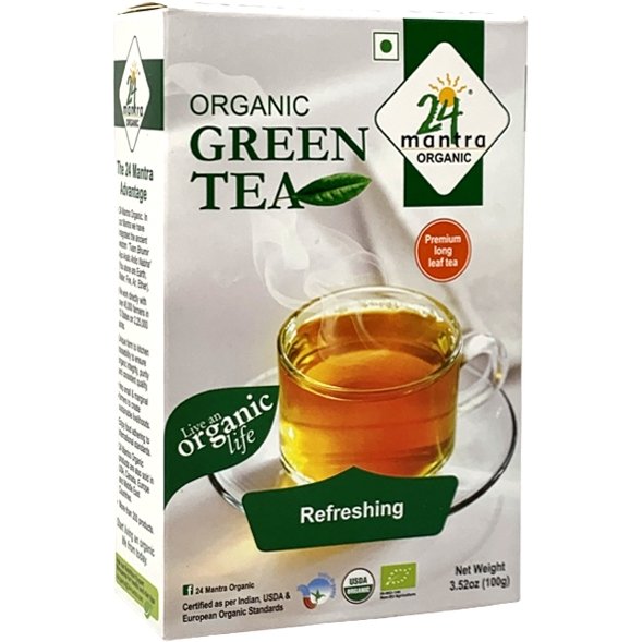 24 Mantra Organic Green Tea - Singh Cart