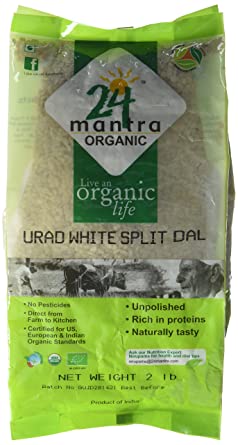 24 Mantra Organic Urad White Split - Singh Cart