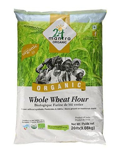 24 Mantra Organic Whole Wheat Flour - Singh Cart