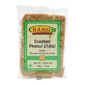 Bansi Crushed Peanut Chikki Bar 100g - Singh Cart