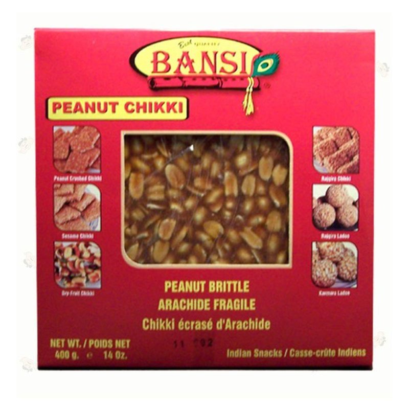Bansi Peanut Chikki Bar Peanut Brittle 400g - Singh Cart