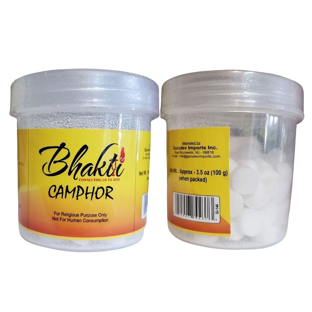 Bhakti Camphor Tablets For Religious Purpose Only 100g (3.5oz) - Singh Cart