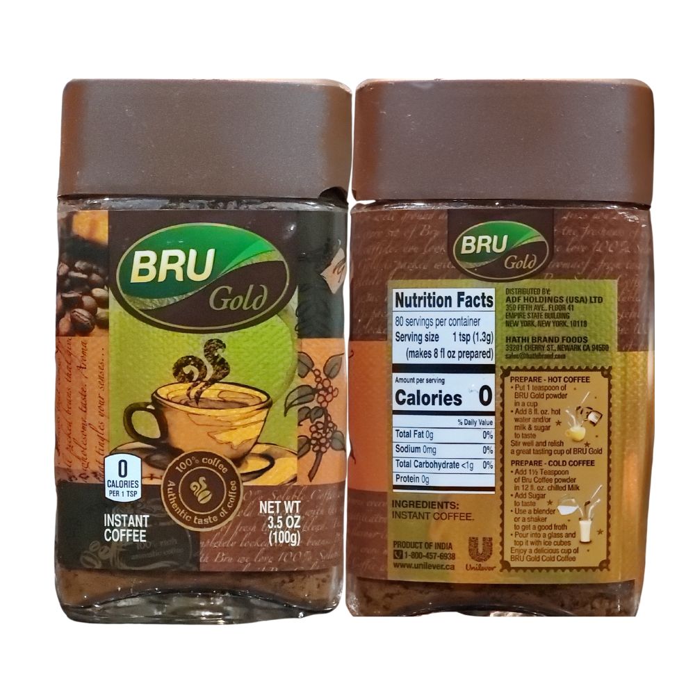 Bru Gold Instant Coffee Best Taste 3.5oz (100g) - Singh Cart