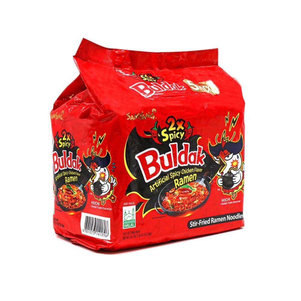 buldak artifical spicy chicken flavour ramen noodles 700g 446638
