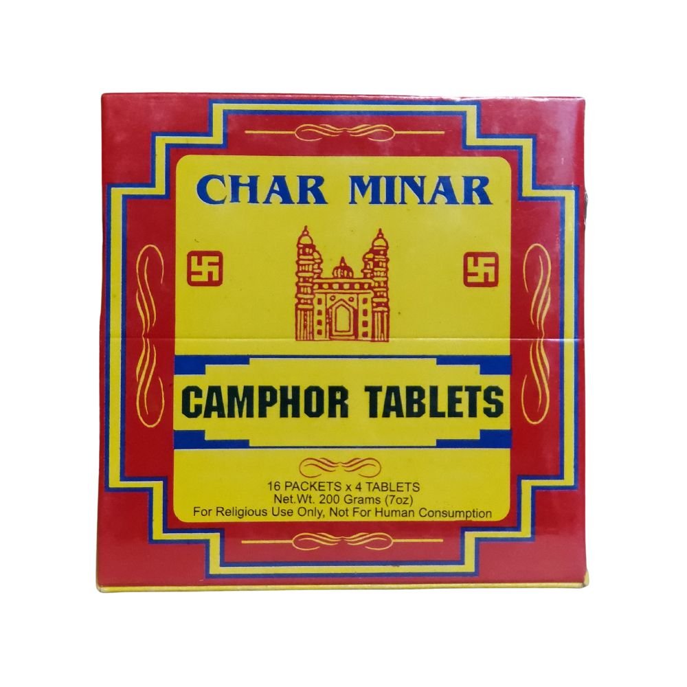 Char Minar Camphor Tablets 200g (7.05oz) For Religious Use Only - Singh Cart