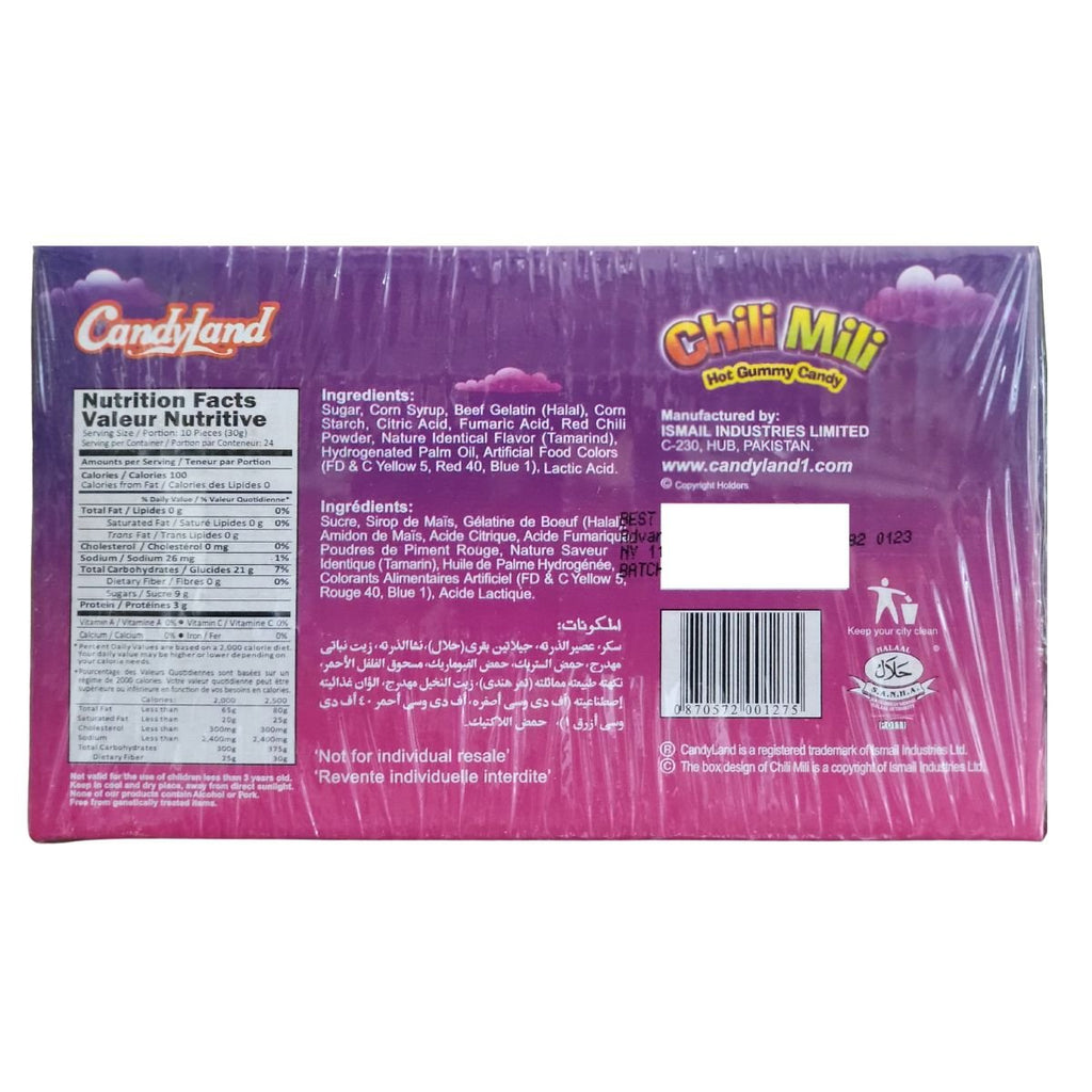 Chili Mili Hot Gummy Candy Halal 24bags - Singh Cart