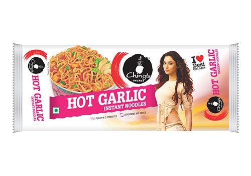 Chings Secret Hot Garlic Instant Noodles 240 gm(8.46 oz) - Singh Cart