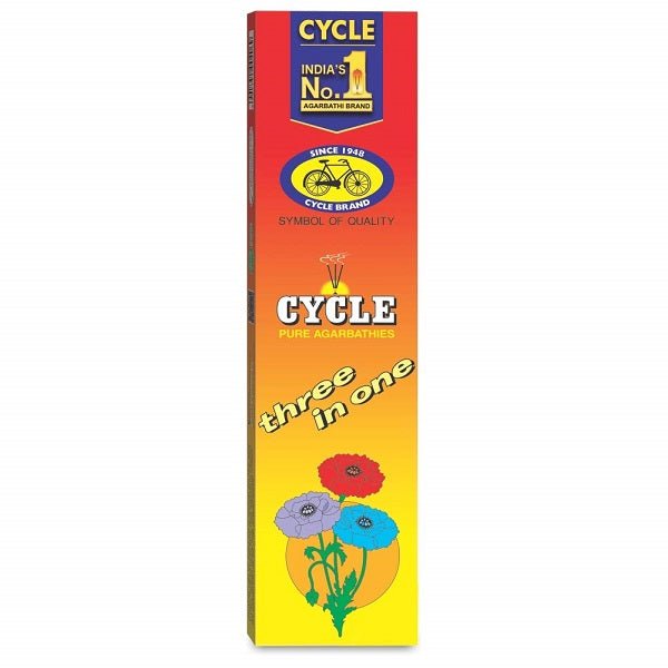Cycle 3 In 1 Pure Agarbathies Symbol Of Quality 100 Sticks - Singh Cart
