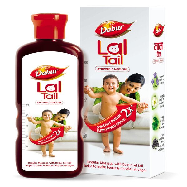 Dabur Lal Tail(oil) Ayurvedic Medicine Kids Massage Oil 200ml - Singh Cart