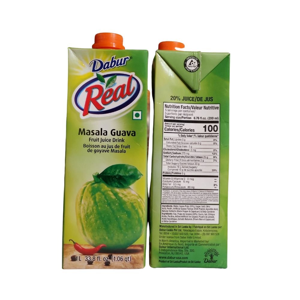 Dabur Real Masala Guava Fruit Juice Drink 1L - Singh Cart