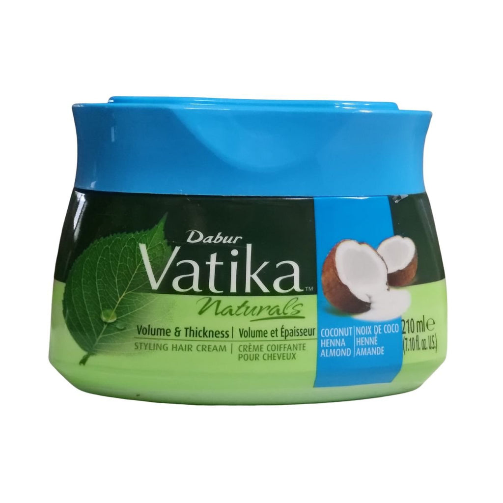Dabur Vatika Coconut Hair Cream Volume & Thickness 210ml - Singh Cart