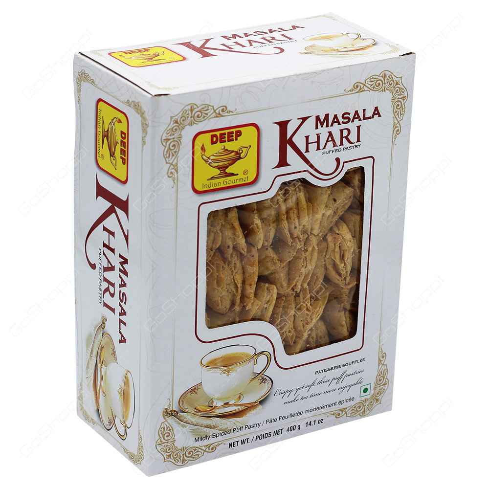 Deep Masala Khari Puffed Pastry 14 OZ (400 Grams) - Singh Cart