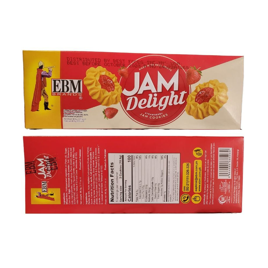 EBM Jam Delight Cookies 88g (3.11oz) – Singh Cart