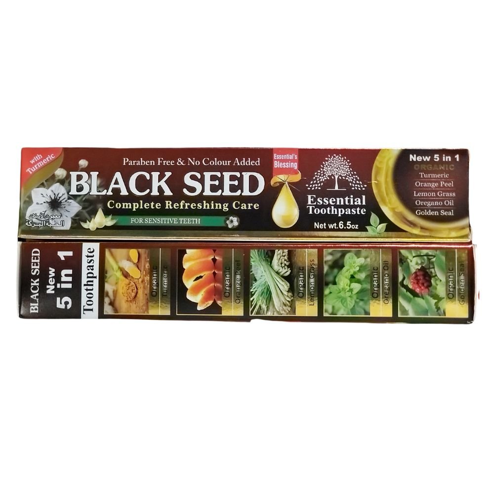 Essential Black Seed Toothpaste Organic Vegan 6.5oz - Singh Cart