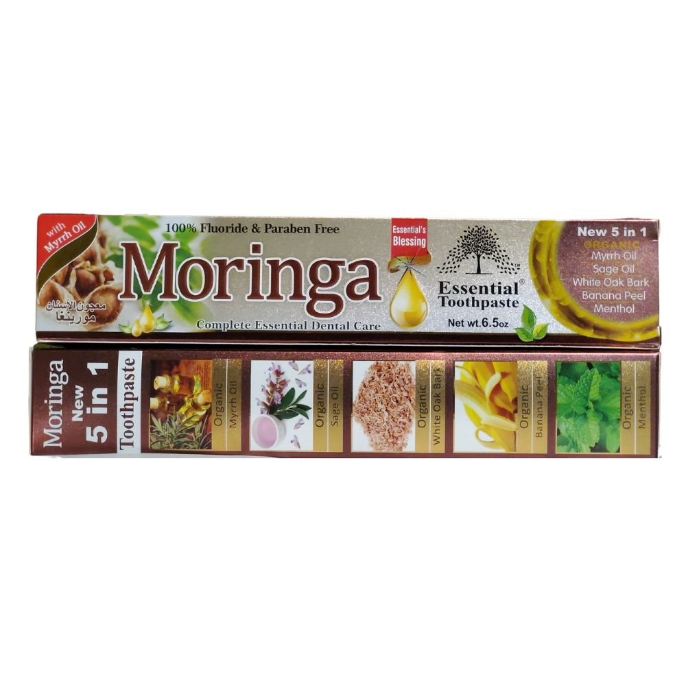 Essential Moringa Toothpaste Organic Vegan Toothpaste 6.5oz - Singh Cart