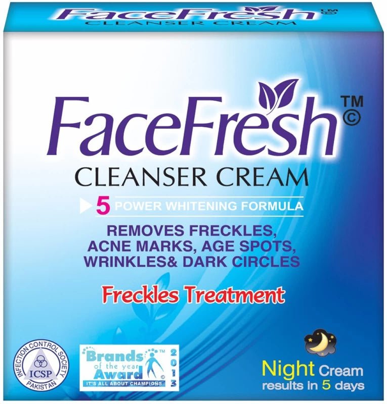 FaceFresh Cleanser Cream Freckles Removal Night Cream - Singh Cart