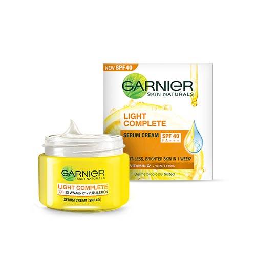 Garnier Light Complete Serum Cream SPF 40 PA+++ 45g - Singh Cart