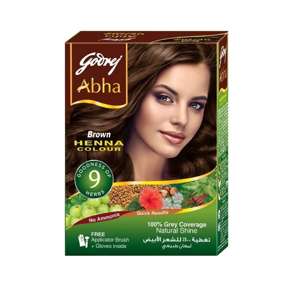 Godrej Abha Natural Black Henna Colour No Ammonia 60g (2.11oz) - Singh Cart