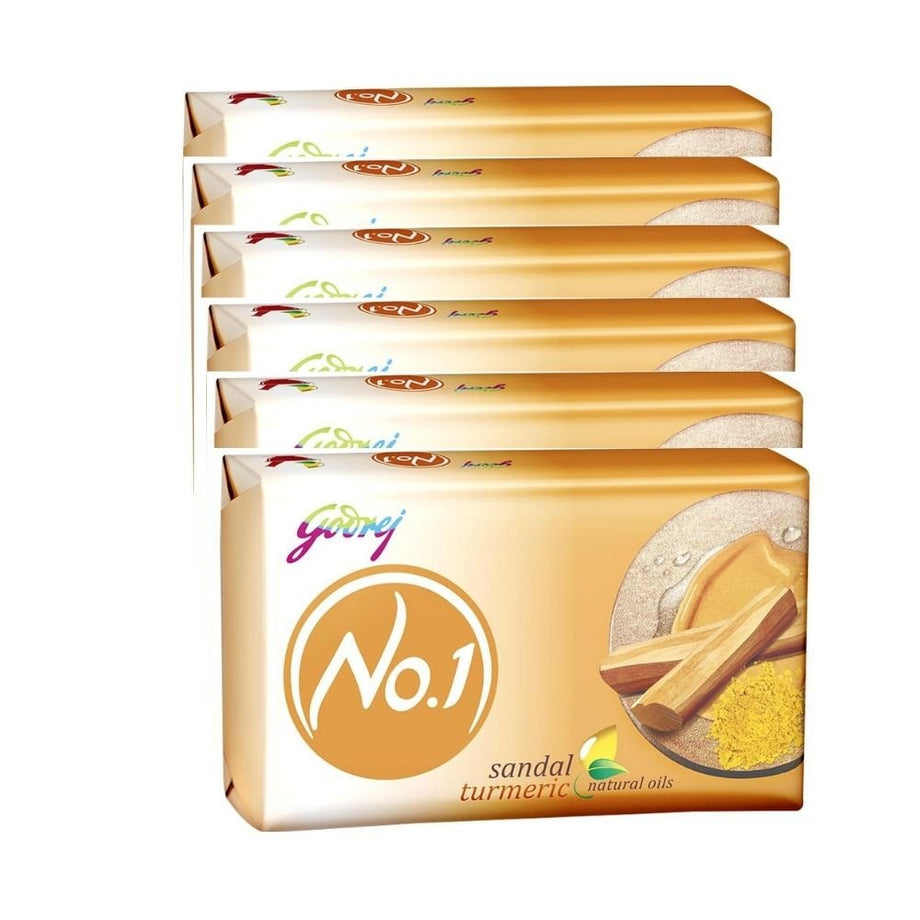 Godrej Buy 4 No. 1 Sandal And Turmeric Soap - 100gm And Get 1 Free