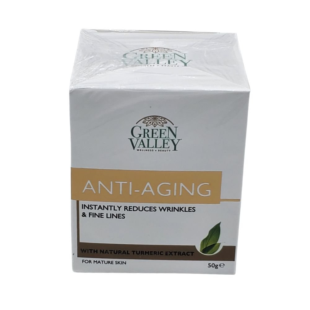 Green Valley Anti Aging Cream With Turmeric Extract 50g - Singh Cart