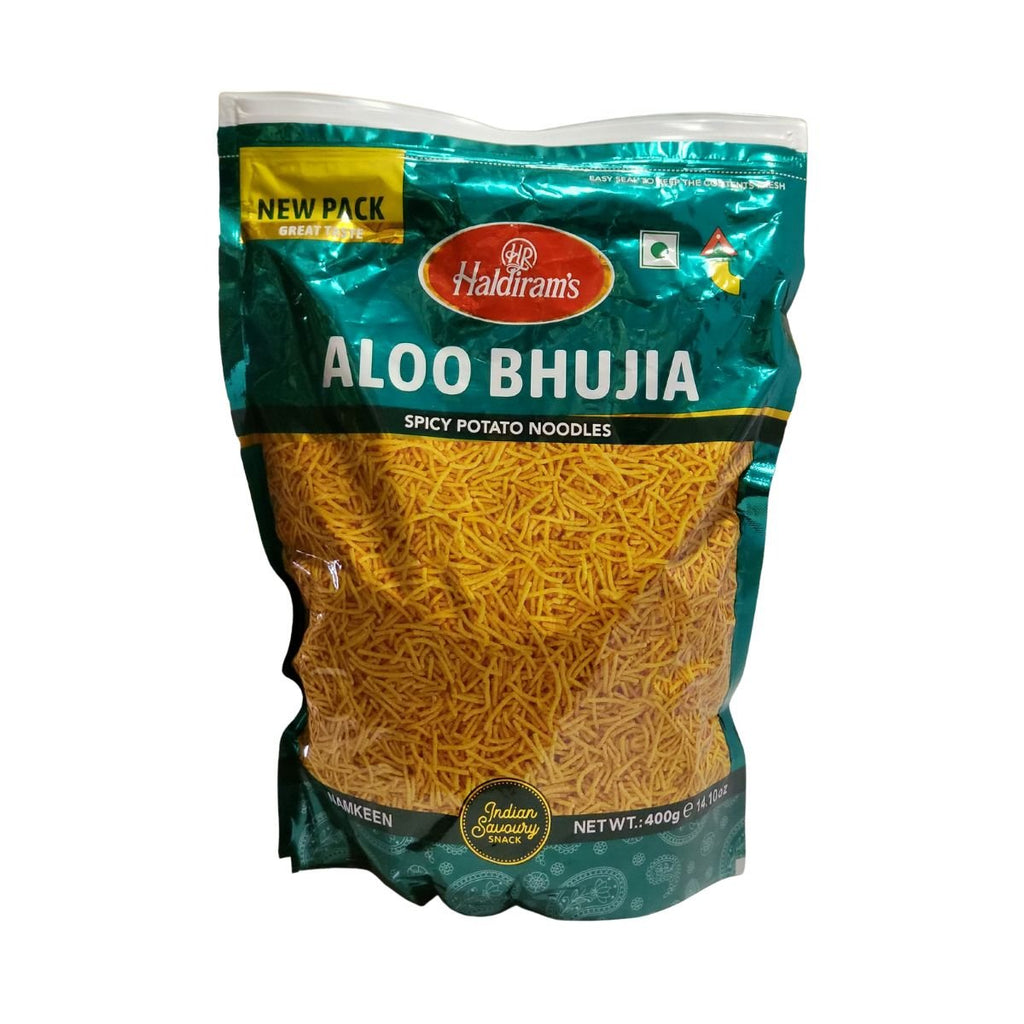 Haldirams Aloo Bhujia Namkeen Spicy Potato Noodles 400g (14.12oz) - Singh Cart