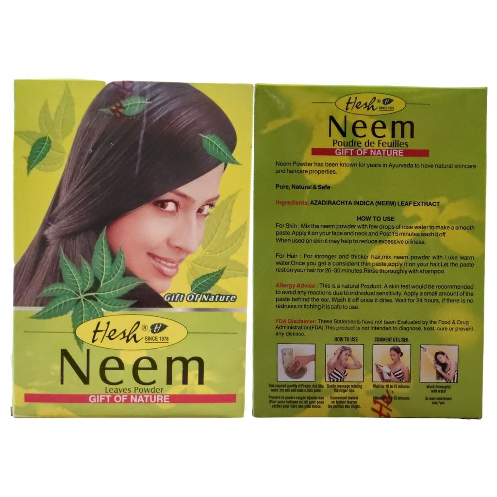 Hesh Neem Leaves Powder Anti Dandruff Powder 100g - Singh Cart