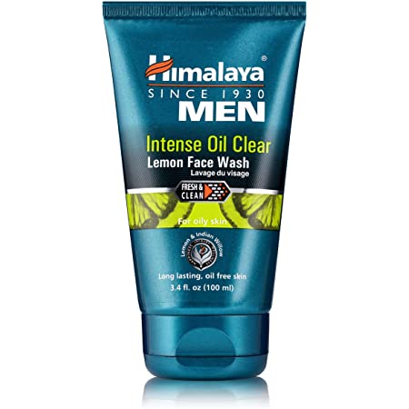 Himalaya Men Intense Oil Clear Lemon Face Wash Oil free Skin 100ml (3.38oz) - Singh Cart