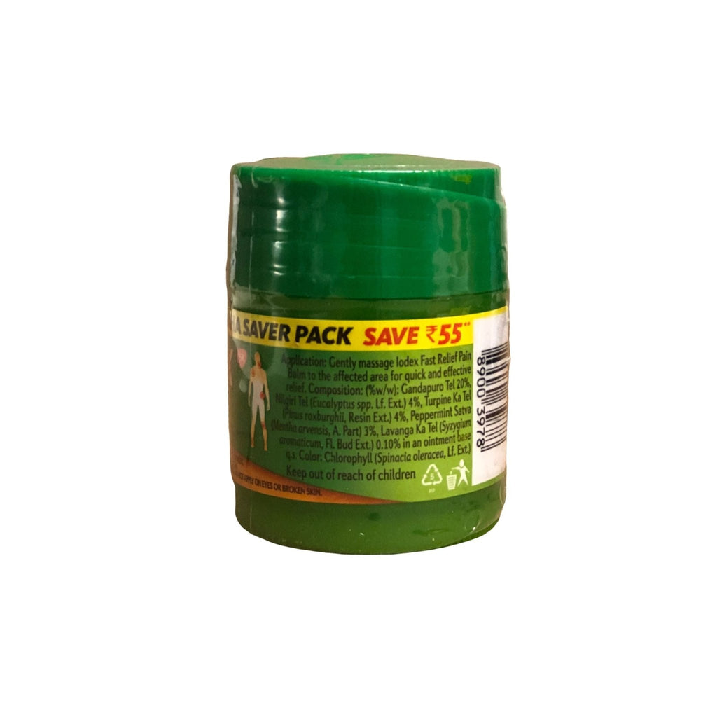 Iodex Fast Pain Relief Ayurvedic Balm 40 ml - Singh Cart