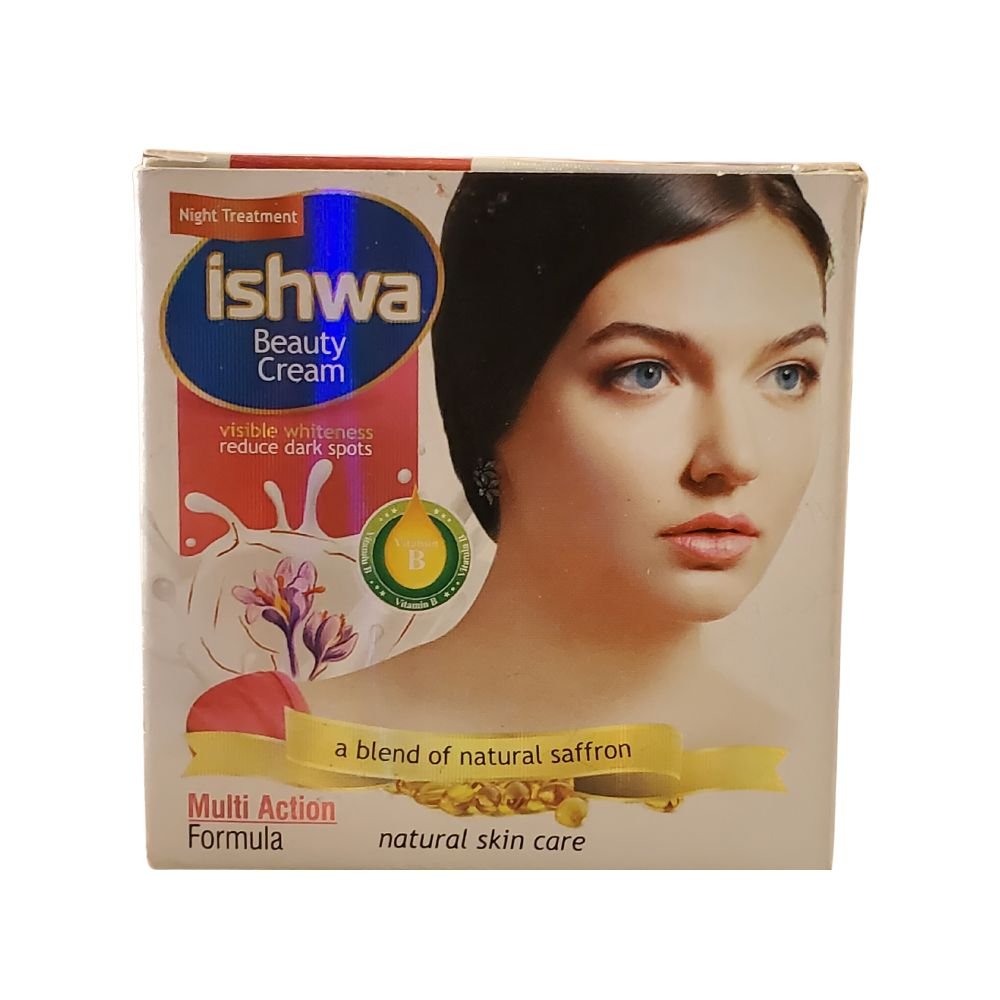 Ishwa Beauty Cream Reduces Dark Spot With Saffron - Singh Cart