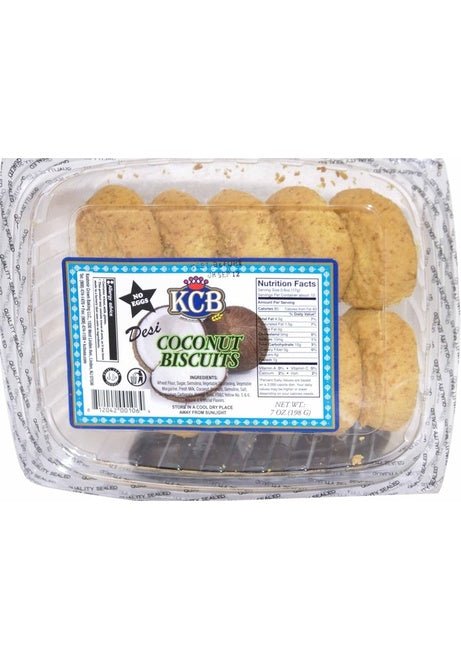 KCB Coconut Biscuits 198 Grams (7 OZ) - Singh Cart