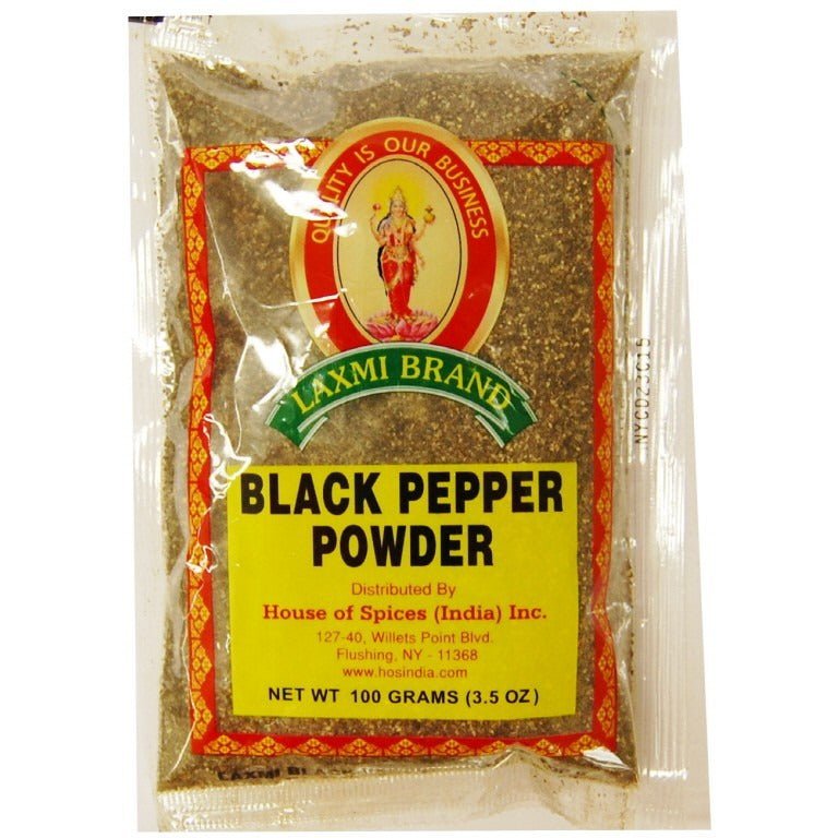 Laxmi Black Pepper Powder - 100 Gm (3.5 Oz) - Singh Cart