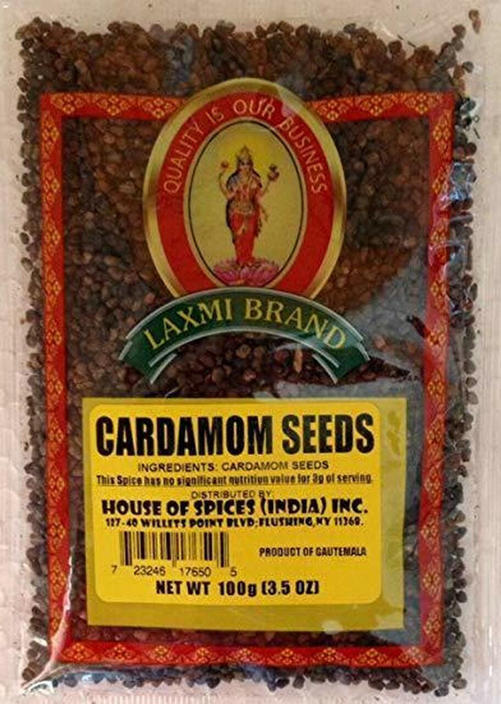 Laxmi Cardamom Seeds - 100 Gm (3.5 Oz) - Singh Cart