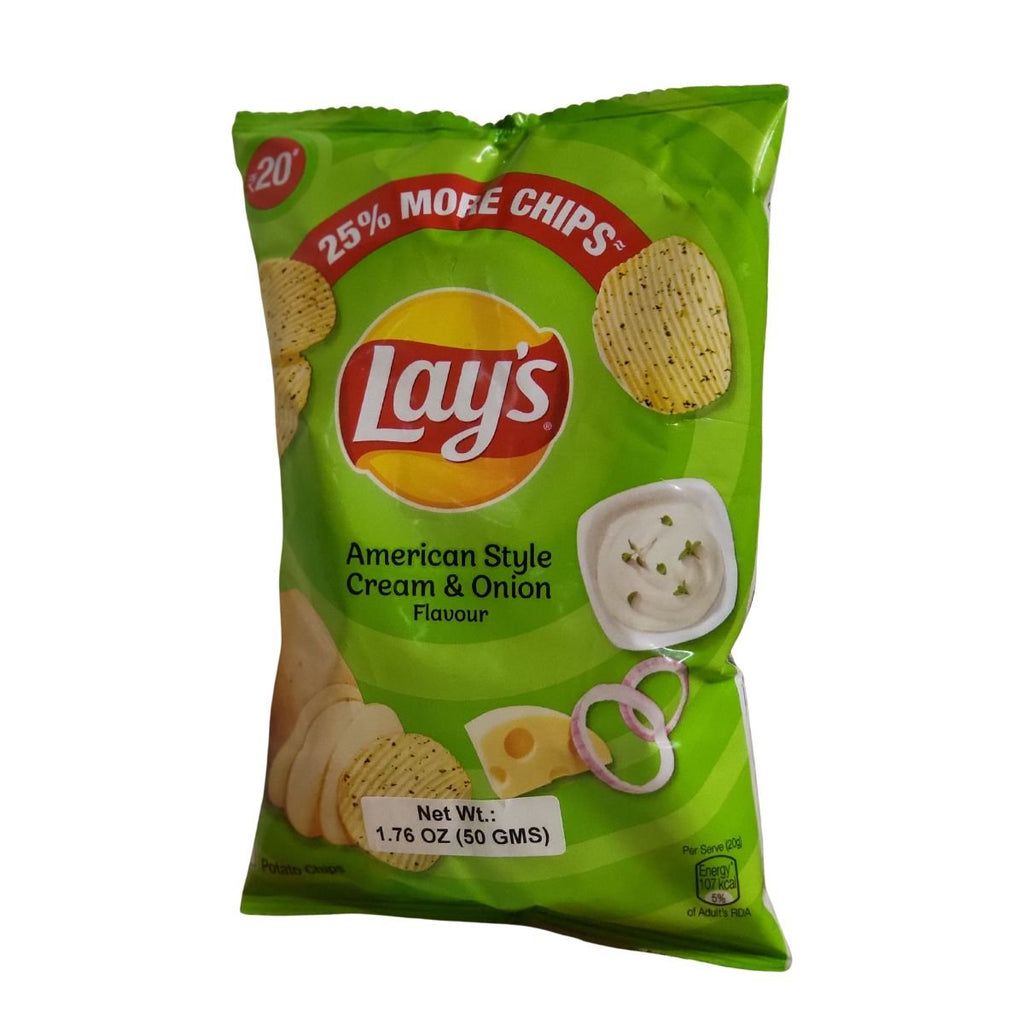 Lays American Style Cream and Onion Flavour 50g - Singh Cart