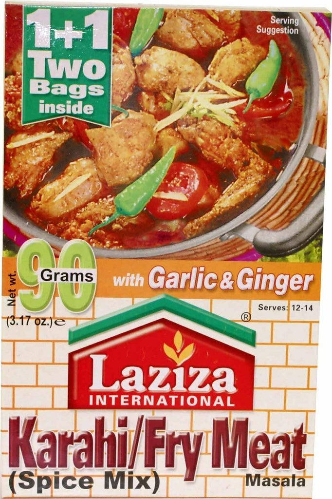 Laziza Karahi Fry Meat Masala Spice Mix 90 Grams - Singh Cart