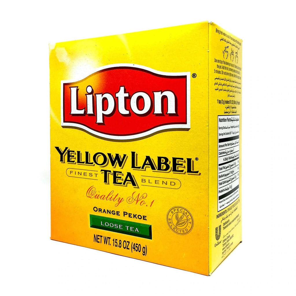 Lipton Yellow Label Orange Pekoe Loose Tea 450 Grams - Singh Cart