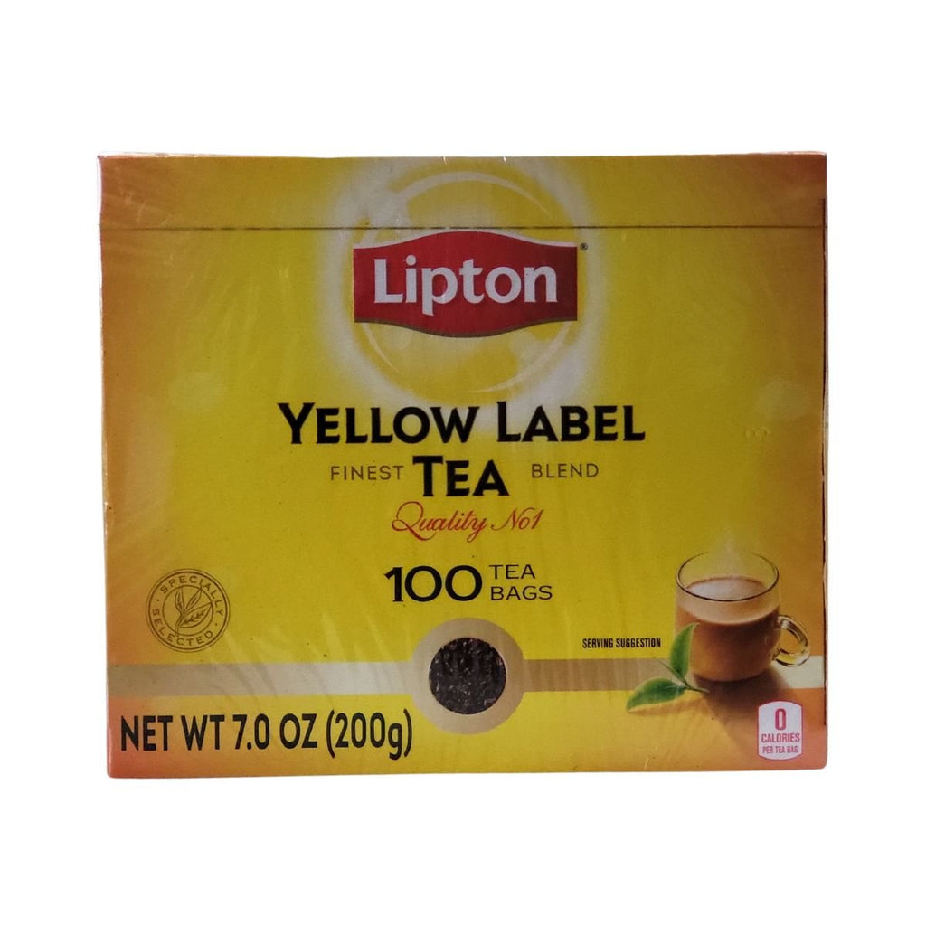 Lipton Yellow Label Tea Bags 100 Tea Bags 7oz - Singh Cart